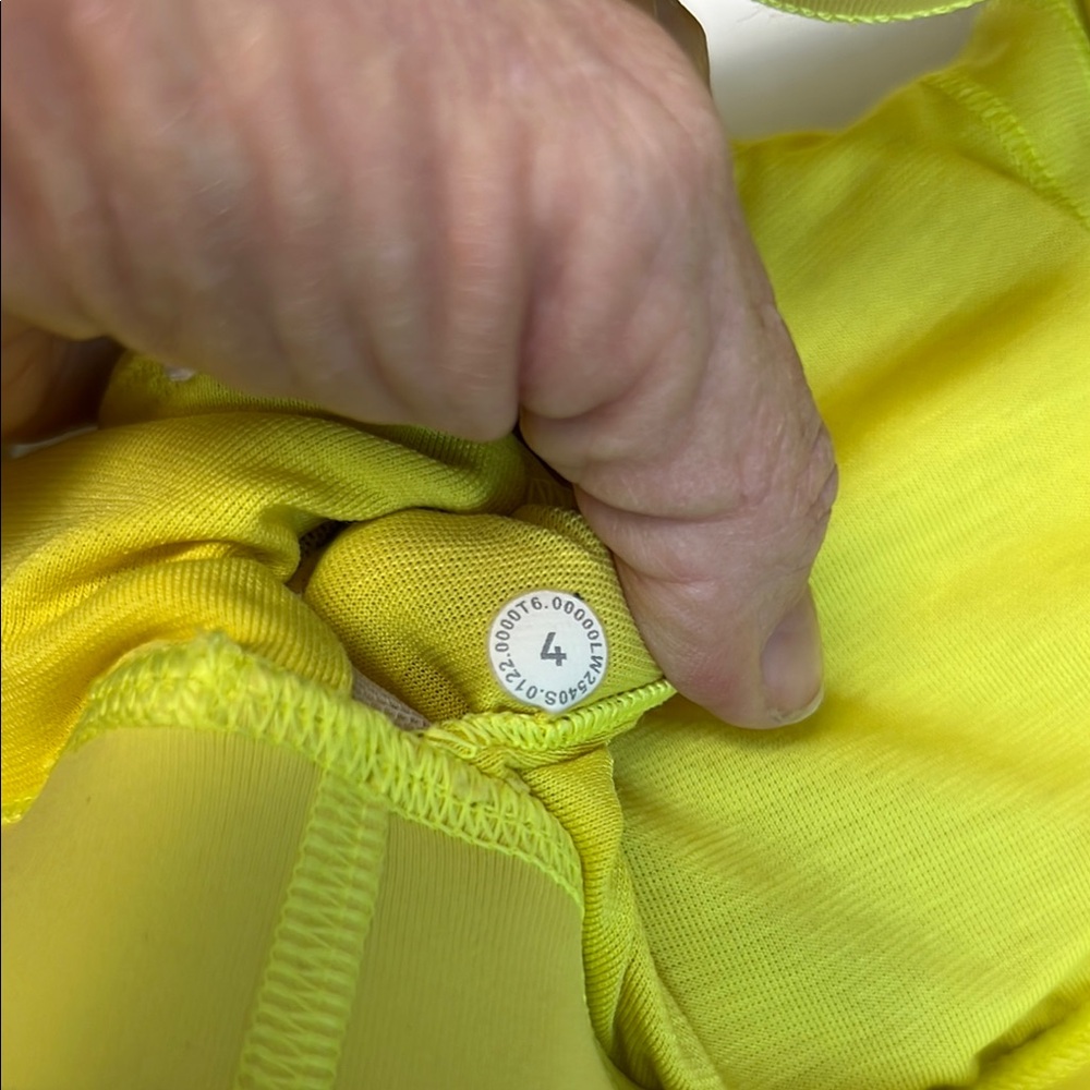 lululemon athletica Yellow Cross-Back Sports Bra - Picture 7 of 8